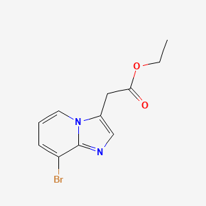 molecular formula C11H11BrN2O2 B1403431 Ethyl 7-bromoimidazo[1,2-A]pyridine-3-acetate CAS No. 1363380-65-7