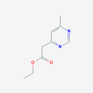 molecular formula C9H12N2O2 B1403432 Ethyl 6-methylpyrimidine-4-acetate CAS No. 201992-85-0