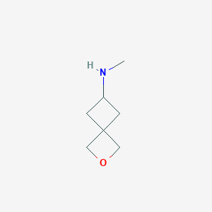molecular formula C7H13NO B1403433 6-(甲基氨基)-2-氧杂-螺[3.3]庚烷 CAS No. 1363381-98-9