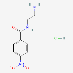 molecular formula C9H12ClN3O3 B14034332 N-(2-Aminoethyl)-4-nitrobenzamide HCl CAS No. 152535-05-2