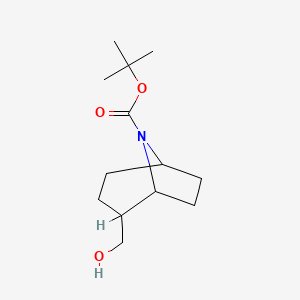 molecular formula C13H23NO3 B1403439 8-Boc-8-azabicyclo[3.2.1]octane-2-methanol CAS No. 1403766-66-4