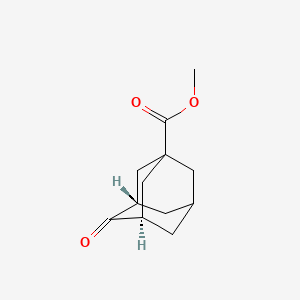 molecular formula C12H16O3 B14034403 methyl (3S,5R)-4-oxoadamantane-1-carboxylate 