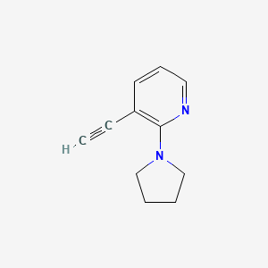 molecular formula C11H12N2 B1403447 3-Ethynyl-2-(pyrrolidin-1-yl)pyridine CAS No. 1824338-49-9