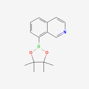 molecular formula C15H18BNO2 B1403448 Isoquinonline-8-boronic acid pinacol ester CAS No. 2379560-77-5