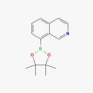 molecular formula C15H18BNO2 B1403448 8-(4,4,5,5-Tetramethyl-1,3,2-dioxaborolan-2-yl)isoquinoline CAS No. 2379560-77-5
