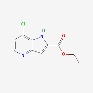 molecular formula C10H9ClN2O2 B1403450 Ethyl 7-chloro-1h-pyrrolo[3,2-b]pyridine-2-carboxylate CAS No. 1403766-98-2