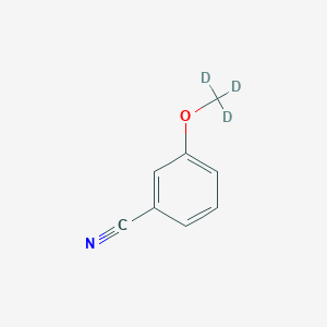 molecular formula C8H7NO B14034549 3-(Methoxy-D3)benzonitrile 