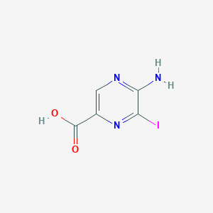 molecular formula C5H4IN3O2 B1403457 5-Amino-6-iodo-2-pyrazinecarboxylic acid CAS No. 1363381-34-3