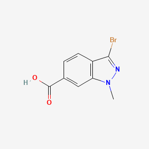 molecular formula C9H7BrN2O2 B1403459 3-Bromo-1-methyl-1H-indazole-6-carboxylic acid CAS No. 1363382-30-2