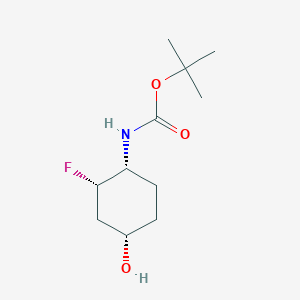 molecular formula C11H20FNO3 B1403461 (1S,3S,4R)-rel-4-(Boc-amino)-3-fluorocyclohexanol CAS No. 1268512-47-5