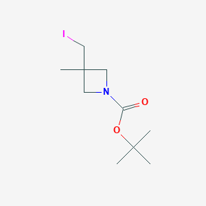 molecular formula C10H18INO2 B1403465 1-Boc-3-iodomethyl-3-methylazetidine CAS No. 1408074-76-9