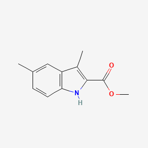 molecular formula C12H13NO2 B14034651 Methyl 3,5-dimethyl-1H-indole-2-carboxylate 