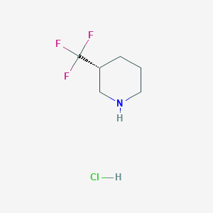 molecular formula C6H11ClF3N B1403466 (R)-3-(Trifluoromethyl)piperidine hydrochloride CAS No. 1419075-99-2