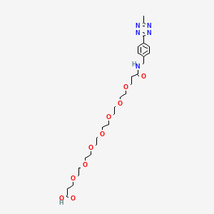 molecular formula C28H43N5O10 B14034666 Methyltetrazine-amino-PEG7-CH2CH2COOH 