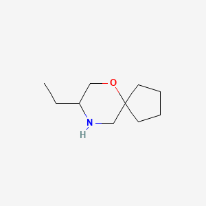 molecular formula C10H19NO B14034716 8-Ethyl-6-oxa-9-azaspiro[4.5]decane 
