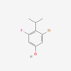 molecular formula C9H10BrFO B14034717 3-Bromo-5-fluoro-4-isopropylphenol 