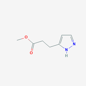 molecular formula C7H10N2O2 B14034748 methyl 3-(1H-pyrazol-5-yl)propanoate 