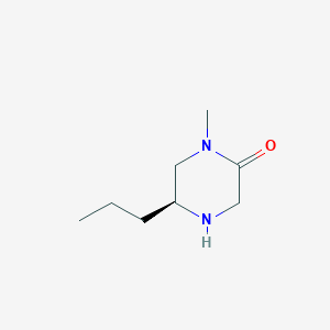 molecular formula C8H16N2O B14034788 (S)-1-Methyl-5-propylpiperazin-2-one 