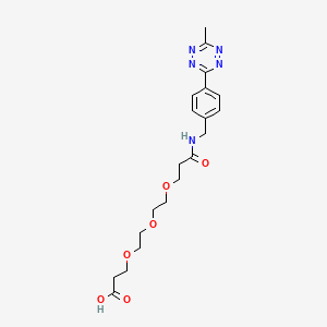 molecular formula C20H27N5O6 B14034804 Methyltetrazine-amino-PEG3-CH2CH2COOH 