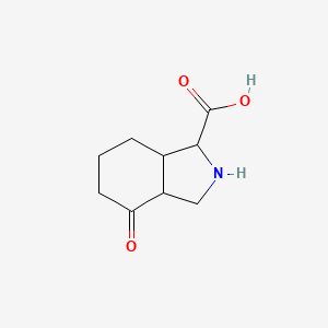 molecular formula C9H13NO3 B1403484 4-氧代-八氢-异吲哚-1-羧酸 CAS No. 1403766-61-9