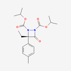 molecular formula C19H26N2O5 B14034846 (S)-diisopropyl 3-ethyl-4-oxo-3-(p-tolyl)-1,2-diazetidine-1,2-dicarboxylate 