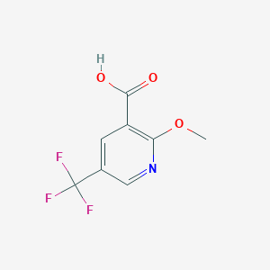 molecular formula C8H6F3NO3 B1403486 2-甲氧基-5-(三氟甲基)烟酸 CAS No. 944904-62-5