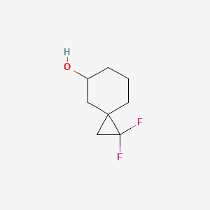 molecular formula C8H12F2O B14034862 1,1-Difluorospiro[2.5]octan-5-OL 