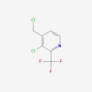 molecular formula C7H4Cl2F3N B1403489 3-Chloro-4-chloromethyl-2-(trifluoromethyl)pyridine CAS No. 1227570-91-3