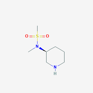molecular formula C7H16N2O2S B1403491 (S)-N-methyl-N-(piperidin-3-yl)methanesulfonamide CAS No. 1419075-89-0