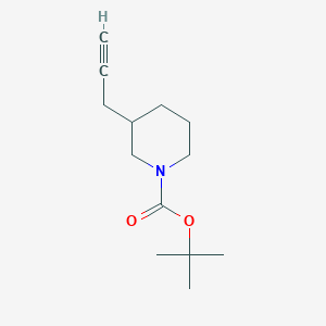 molecular formula C13H21NO2 B1403505 tert-Butyl 3-(prop-2-yn-1-yl)piperidine-1-carboxylate CAS No. 1260672-17-0