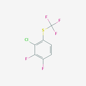 molecular formula C7H2ClF5S B14035067 1-Chloro-2,3-difluoro-6-(trifluoromethylthio)benzene 