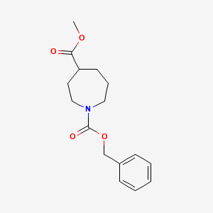 molecular formula C16H21NO4 B1403508 Methyl 1-Cbz-azepan-4-carboxylate CAS No. 1408076-31-2