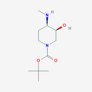 molecular formula C11H22N2O3 B1403514 cis-1-Boc-4-methylamino-3-hydroxypiperidine CAS No. 933477-84-0