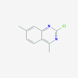 molecular formula C10H9ClN2 B14035187 2-Chloro-4,7-dimethylquinazoline 