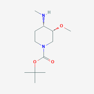 molecular formula C12H24N2O3 B1403519 cis-1-Boc-4-methylamino-3-methoxypiperidine CAS No. 1419101-07-7