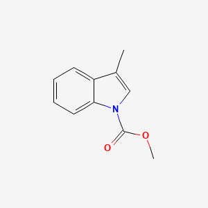 molecular formula C11H11NO2 B14035271 Methyl 3-methyl-1h-indole-1-carboxylate 
