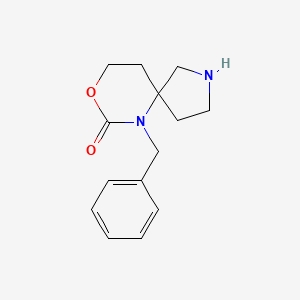 molecular formula C14H18N2O2 B1403528 6-Benzyl-8-oxa-2,6-diazaspiro[4.5]decan-7-one CAS No. 1389264-33-8
