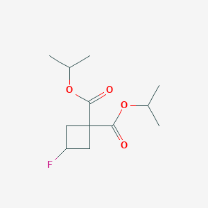molecular formula C12H19FO4 B1403532 Diisopropyl 3-fluorocyclobutane-1,1-dicarboxylate CAS No. 1403767-29-2