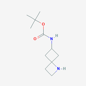 molecular formula C11H20N2O2 B1403545 6-(Boc-氨基)-1-氮杂螺[3.3]庚烷 CAS No. 1408076-28-7