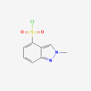 molecular formula C8H7ClN2O2S B1403549 2-Methyl-2H-indazole-4-sulfonyl chloride CAS No. 1363381-73-0
