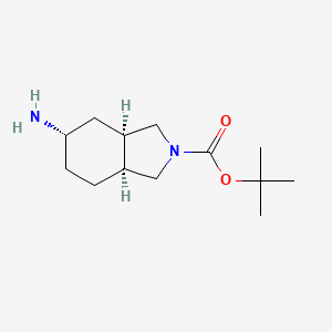 molecular formula C13H24N2O2 B1403550 (3aR,5S,7aS)-rel-5-氨基-2-Boc-2H-异吲哚 CAS No. 1408075-61-5