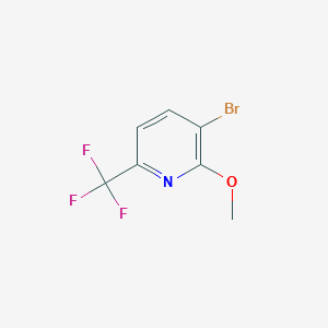 molecular formula C7H5BrF3NO B1403552 3-Bromo-2-methoxy-6-(trifluoromethyl)pyridine CAS No. 944900-12-3
