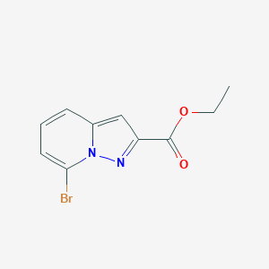 molecular formula C10H9BrN2O2 B1403556 Ethyl 7-bromopyrazolo[1,5-A]pyridine-2-carboxylate CAS No. 1363382-88-0