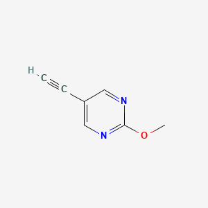 molecular formula C7H6N2O B1403559 5-乙炔基-2-甲氧基嘧啶 CAS No. 1059705-07-5