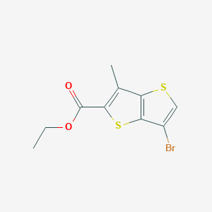 molecular formula C10H9BrO2S2 B14035608 Ethyl 6-bromo-3-methylthieno[3,2-B]thiophene-2-carboxylate 