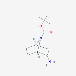 molecular formula C11H20N2O2 B14035626 endo-7-Boc-7-azabicyclo[2.2.1]heptan-2-yl amine racemate 