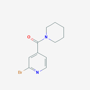 molecular formula C11H13BrN2O B1403572 2-Bromo-4-(piperidine-1-carbonyl)pyridine CAS No. 1209458-61-6