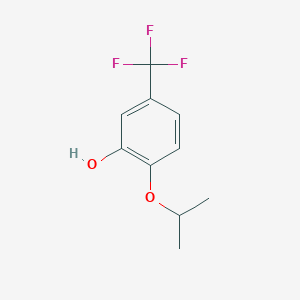 molecular formula C10H11F3O2 B1403574 2-(Propan-2-yloxy)-5-(trifluoromethyl)phenol CAS No. 1243280-85-4
