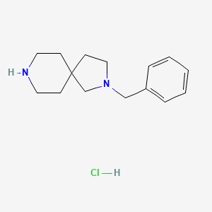 molecular formula C15H23ClN2 B1403577 2-Benzyl-2,8-diazaspiro[4.5]decane hydrochloride CAS No. 1359702-31-0