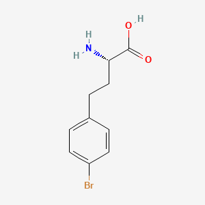 molecular formula C10H12BrNO2 B1403578 (S)-2-氨基-4-(4-溴苯基)丁酸 CAS No. 1260587-25-4